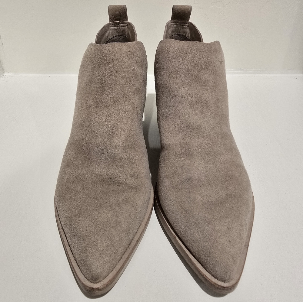 Dolce Vita Taupe Suede Ankle Boots